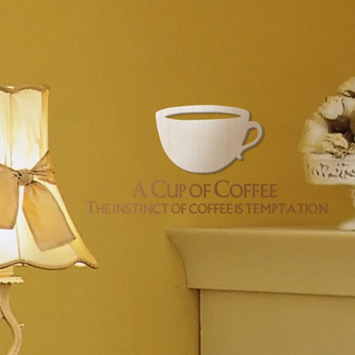 우드스티커 커피컵 (반제품 나무소재 입체 월데코)