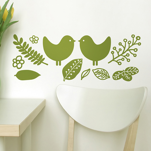 투투(새와잎) 벽면장식 포인트 데코 스티커