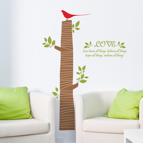 나무와새 (자연) 포인트 데코 스티커