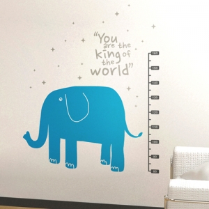 시트지 코끼리 키재기 스티커