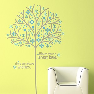 눈꽃나무 (나무 1그루) 포인트 데코 스티커